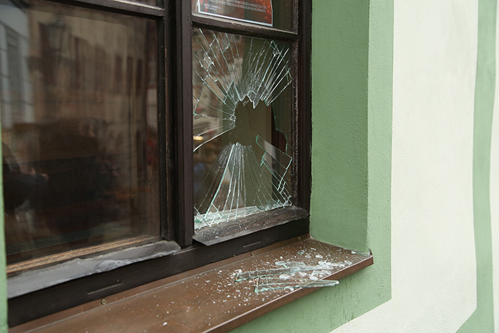 A2B Glass are able to board up broken windows while they are being repaired in Ledbury.